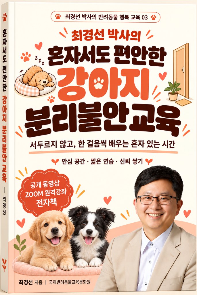 혼자서도 편안한 강아지 분리불안교육